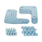 Усиливающие уголки, крепёж полки MS U/MS