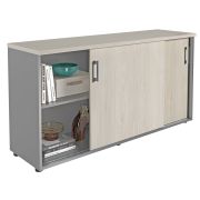 Шкаф NWT 0714 белое дерево/серый