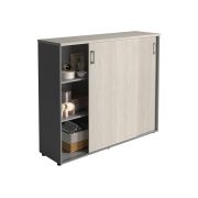 Шкаф NWT 1214 белое дерево/серый