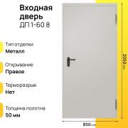 Входная дверь ДП 1-60 правое 8